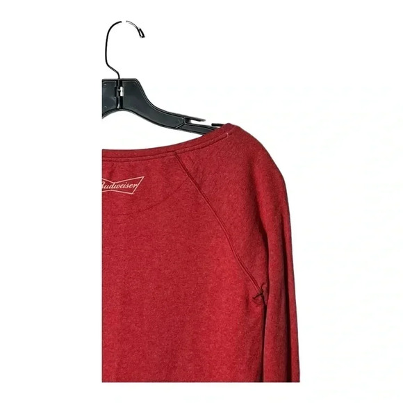 1896. CHAMPION “BUDWIEISER” PULLOVER SWEATSHIRT SIZE SMALL‎ RED/GOLD COLOR PRINT - Picture 7 of 9